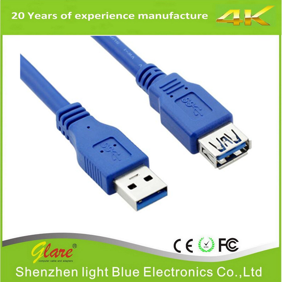 Shenzhen Factory Supply Good Quality Male to Female USB 3.0 Cable