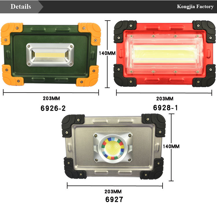 Wholesale Portable Torch Light Rechargeable COB LED Work Light