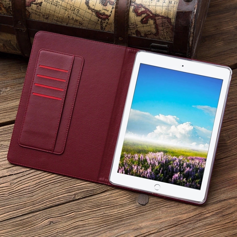 Stand Tablet Crocodile Pattern Business Card Slots Smart Leather Cover for iPad Air/Mini /PRO10.5