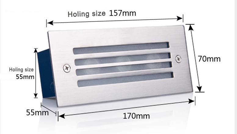 IP65 3W/5W Waterproof Step Lamp Exterior LED Wall Step Lighting LED Wall Lamp LED Wall Light