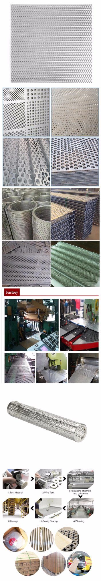 10mm Round Hole Stainless Steel Perforated Plate