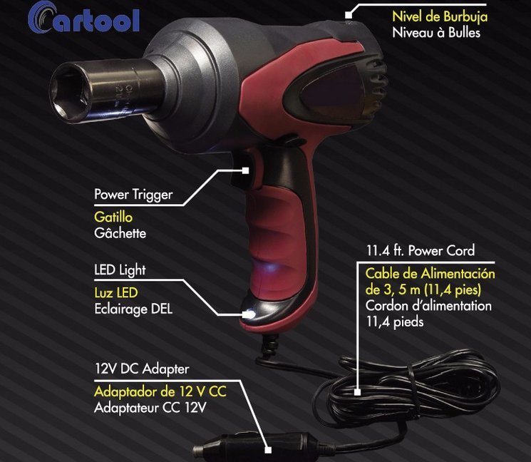 Rechargeable Electric Brushless Impact Cordless Wrench for Concrete and Steel