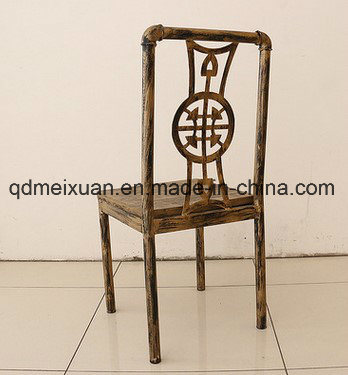 American Country, Wrought Iron Restaurant Hotel Dining Chair, Leisure Conduit Chair Back Fast Eat Chair Hotel Chair (M-X3375)