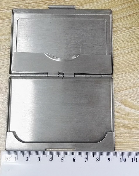 High End Custom Metal Business Name Card Holder Case