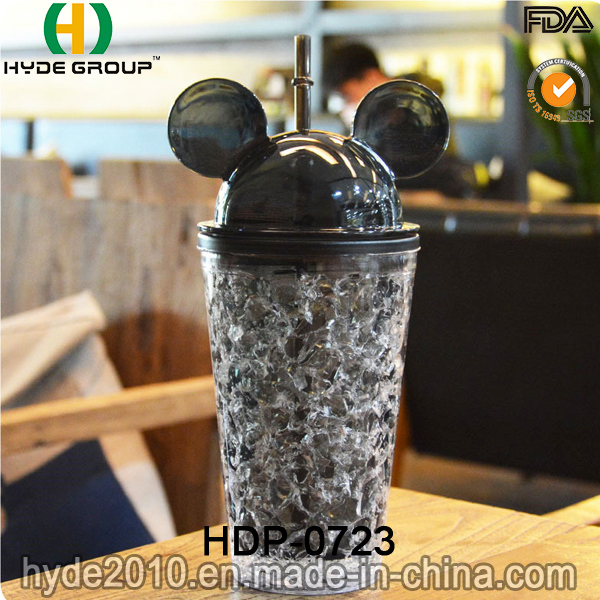 Popular 20oz BPA Free Plastic Mickey Tumbler with Straw (HDP-0723)