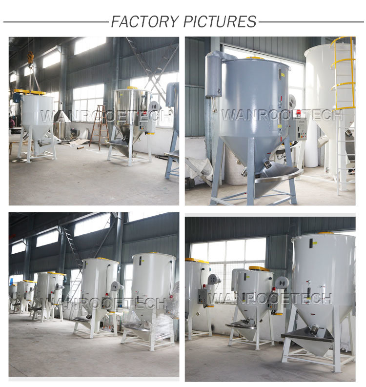 Chinese Factory Vertical Hopper Plastic Granules Mixing Dryer