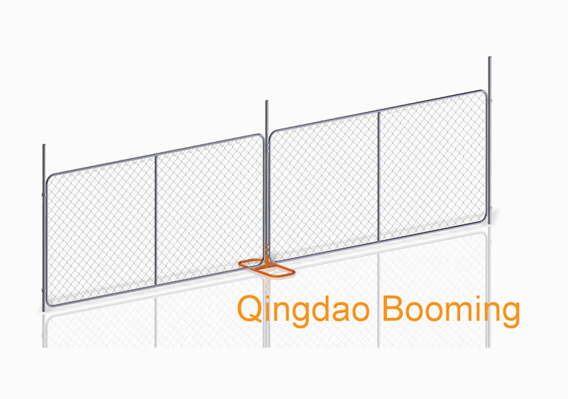 Hot DIP Galvanized Wire Chain Link Temporary Fence