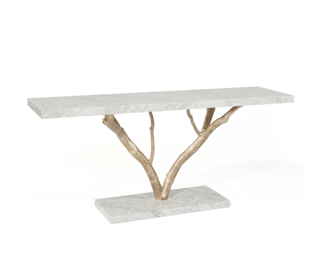 Rectangular Dining Room Table with Top Marble Stainless Steel Frame