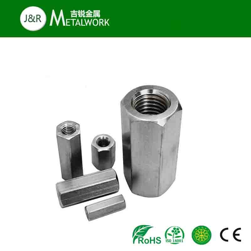 Galvanized Carbon Steel Stainless Steel Hex Coupling Nut (DIN6334)