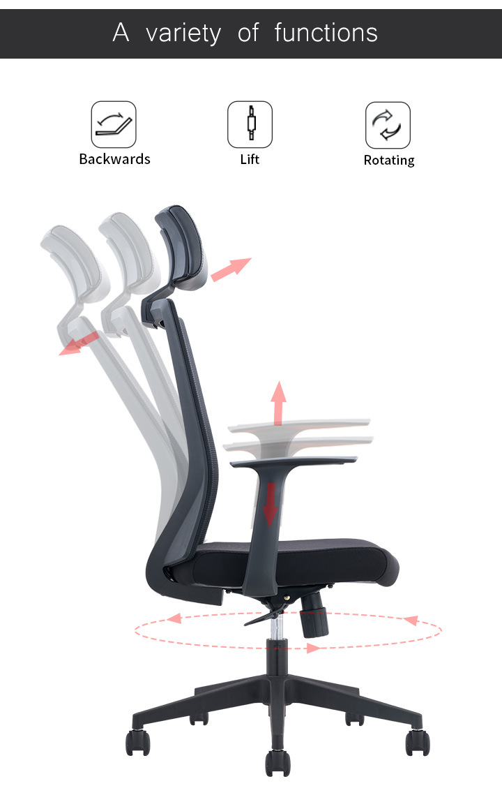 Ergonomic Executive Computer Chair Office Recliner Mesh Chair