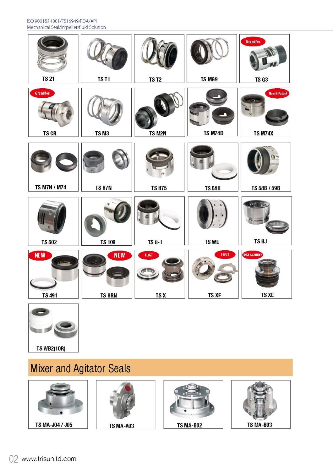 Cartridge Seal for Grundfos Pump Seal