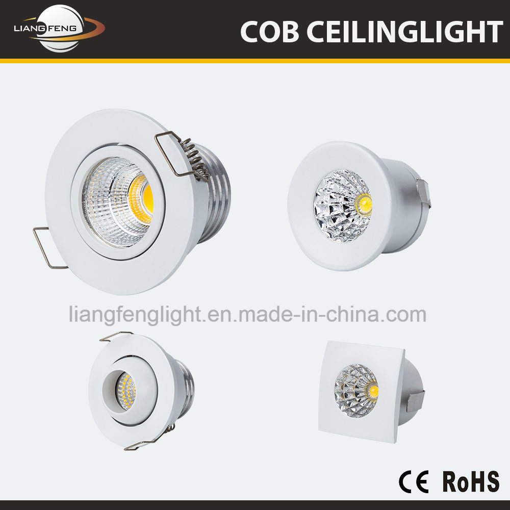 LED Recessed 3W Ceiling COB Spotlight Downlight