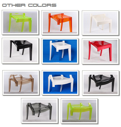Leisure PC Plastic Resin Ghost Armless Victoria Chair for Events