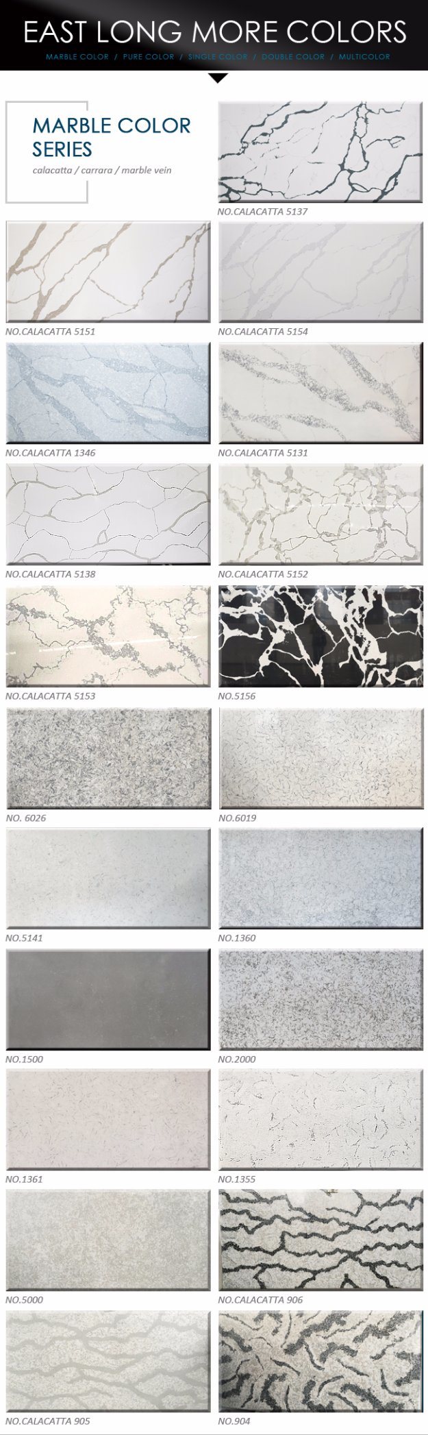 Customized Quartz Stone Wholesale for Brazil Engineered Stone/Countertops