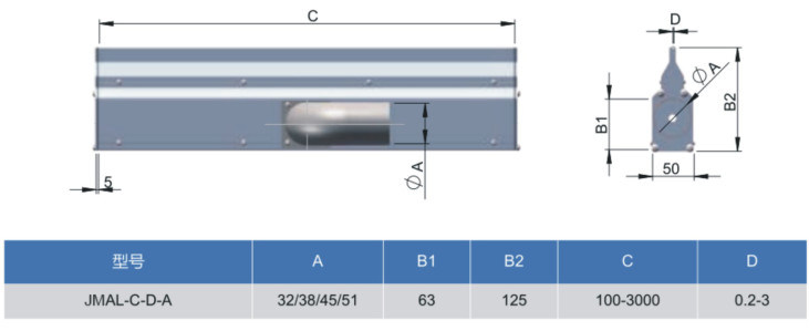 China Exporter Energy Saving Aluminum Air Knife