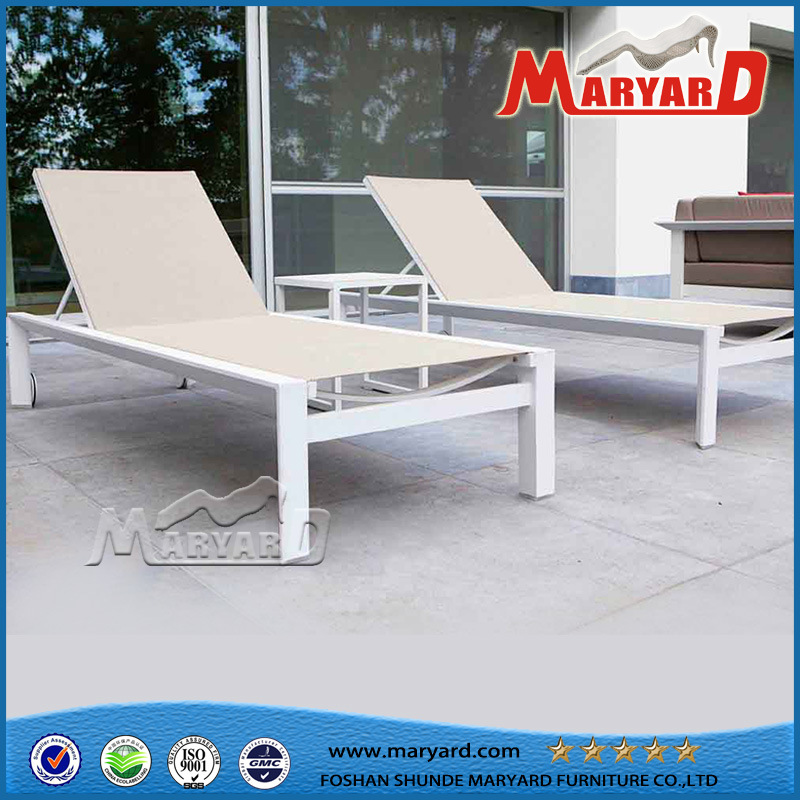 Aluminum+Polywood Sunbed for Outdoor