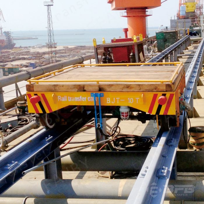 Steel Box Structure Rail Flat Vehicle Used in Plant