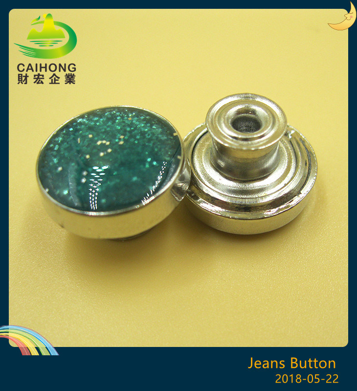 Jeans Alloy Button with Drop Glue Technology