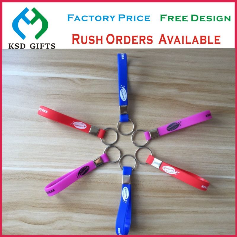 Customized Rubber Key Tag, Promotional Silicone Key Chains