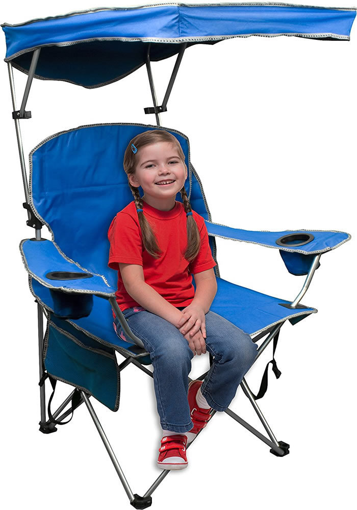 Folding Adjustable Shade Canopy Beach Camping Chair with Umbrella