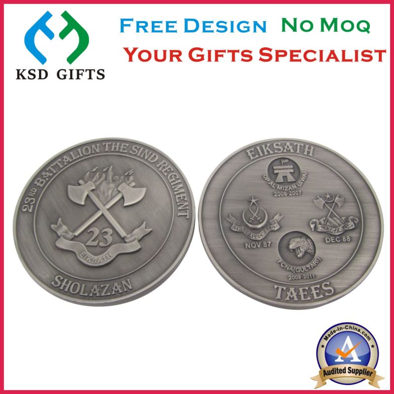 3D Antique Bronze Souvenir Metal Replica Challenge Coins