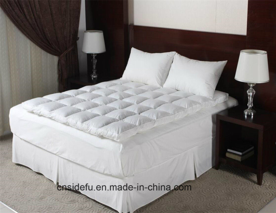 Hotel White Goose or Duck Down Feather Mattress Topper