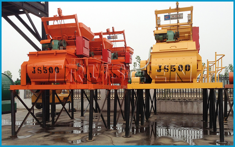 Bucket Hoist Type Portable Concrete Mixer Construction Machine