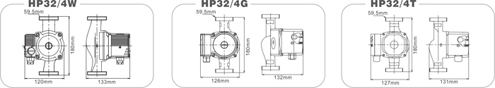 HP32/4G (W) (T) Hot Water Boosting Circulation Pump