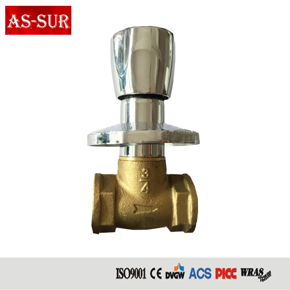 Chrome Plated Zinc Alloy Handle Stop Valve as-Ws010