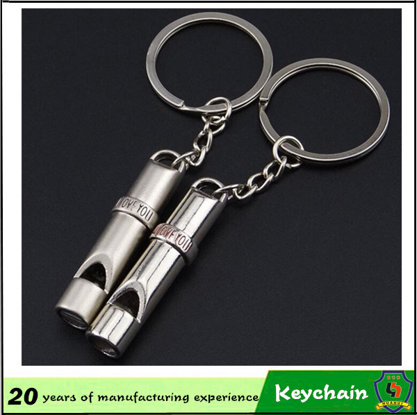 Couple Whistle Key Chain with Sound