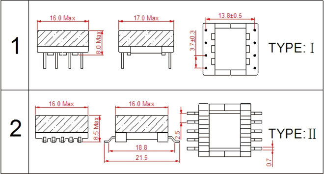 Efd 15 a High Frequency Transformer