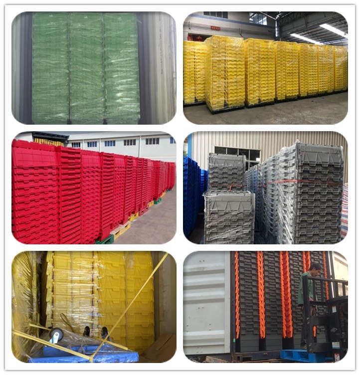 Heavy Duty Plastic Stackable Moving Crate for Sale