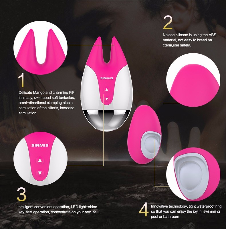 100% Waterproof Rechargeable Clitoral Stimulation Massager, G Spot Clit Vibrator Nipple Stimulator Sex Toys Adults for Women