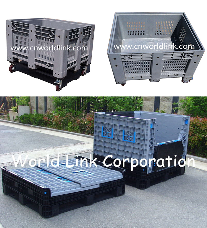 1000kgs Heavy Duty Perforated Plastic Pallet Box for Agriculture