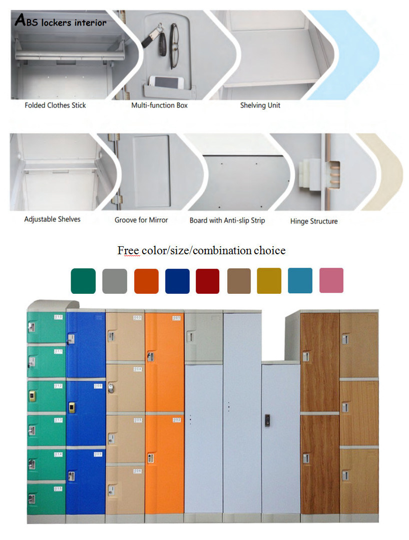 Public Changing Room ABS Plastic Locker (T-280S)