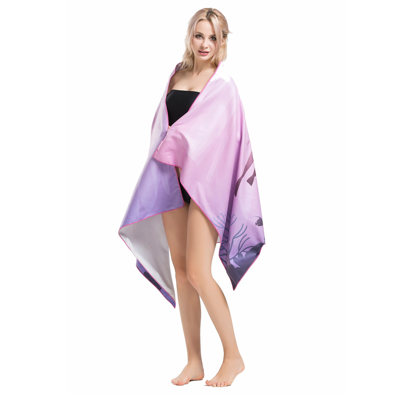 Super-Absorbent Microfiber Suede Beach Towel