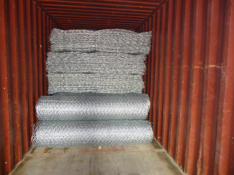 Hexagonal Mesh Hot Dipped Galvanized Gabion Box and PVC Coated Galvanized Gabion Box