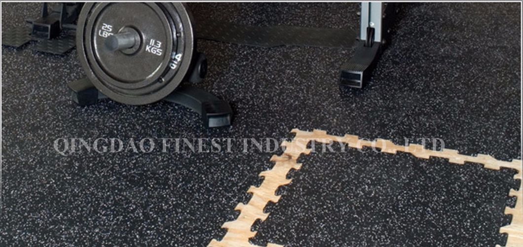 Professional Cheap Rubber Flooring for Gym/Fitness in Tile/Roll/Interlocking Mode