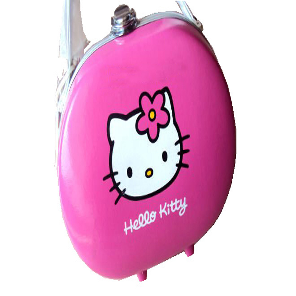 Pink Hello Kitty PU Leather Make up Bag Cosmetic Display Case for Traveling