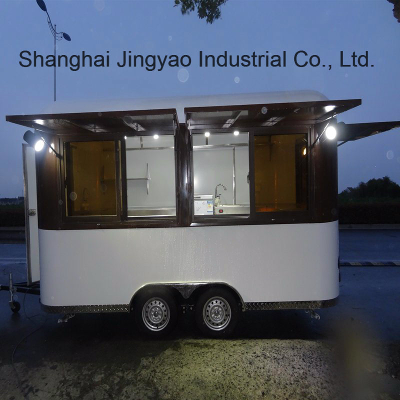 Customized Mall Vending Electric Ice Cream Coffer Mobile Coffee Street Cold Drinks Easy Operation BBQ Kitchen Shop Food Cart Mobile Food Trailer Food Truck