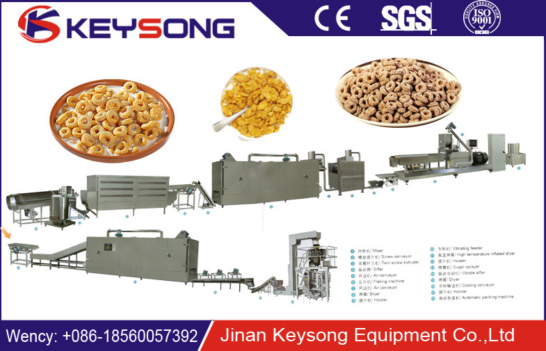 Ce Latest Tech Full Automatic Corn Flakes/Breakfast Cereal Making Machine