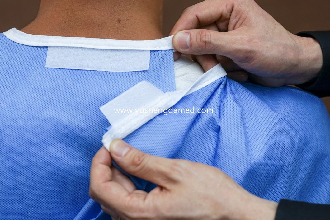 Anti-Permeated Soft Surgeon Polyethylene PE CPE PP Disposable Surgical Gowns