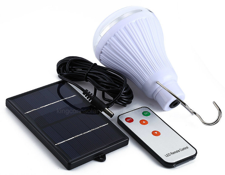 Super Bright Dimmable 20 LED Solar Light with Remote Control Outdoor Garden Decoration 1W Solar Panel Lamp