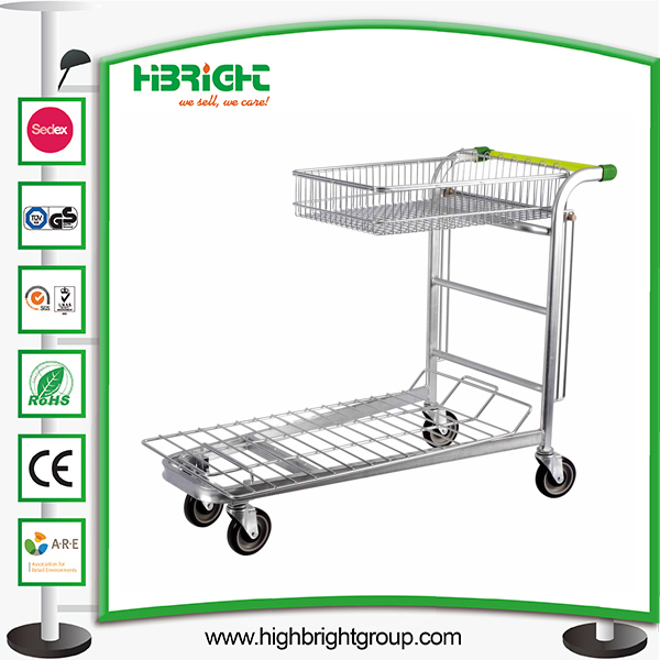 500kg Warehouse Storage Shopping Trolley Cart