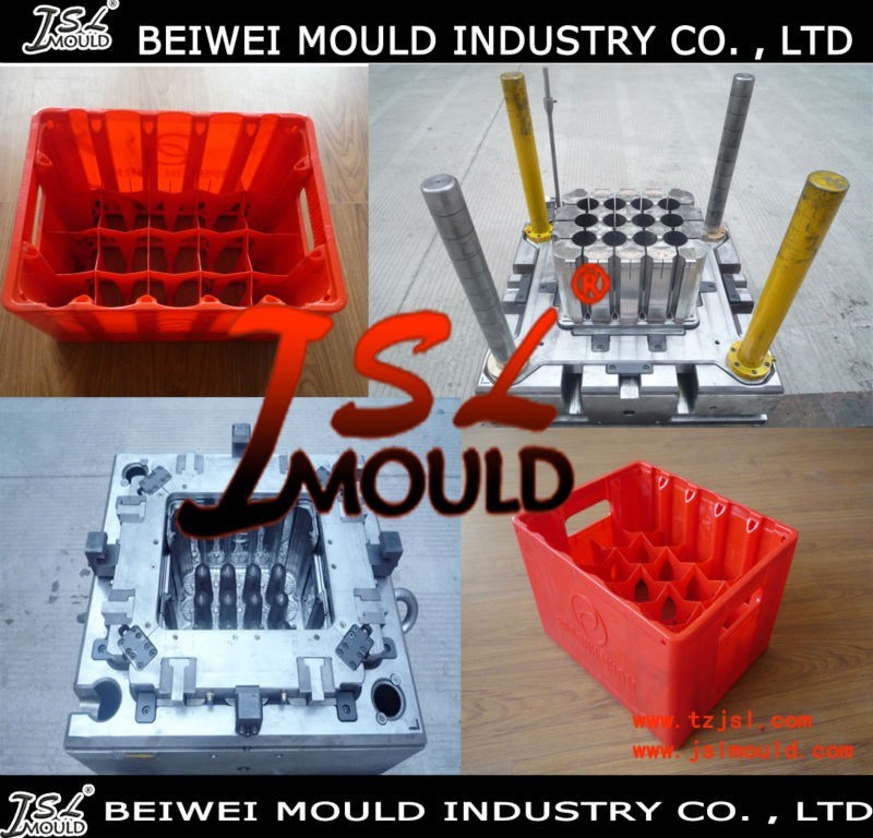 Customized Injection Plastic Soft Drinks Bottle Crate Mould