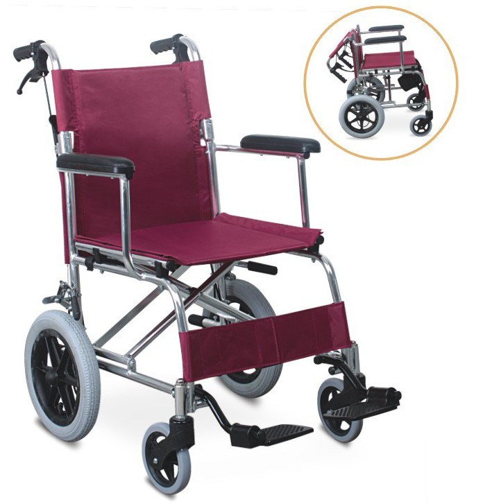 Economic Standard Manual Chrome Steel Wheelchair