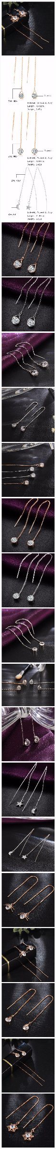 Crystal Water Drop Earrings for Women