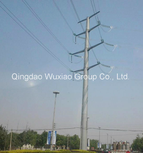 Galavanized Electric Monopole Tower for Power Transmission Line