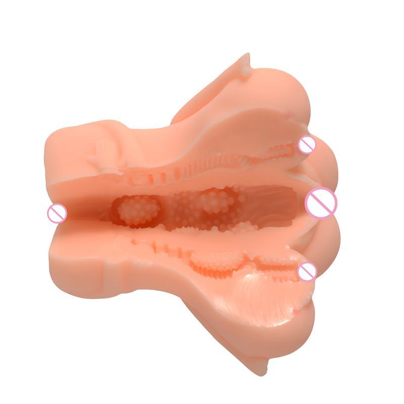2018 Realistic Pocket Artificial Rubber Vagina Plastic Pussy for Masturbation