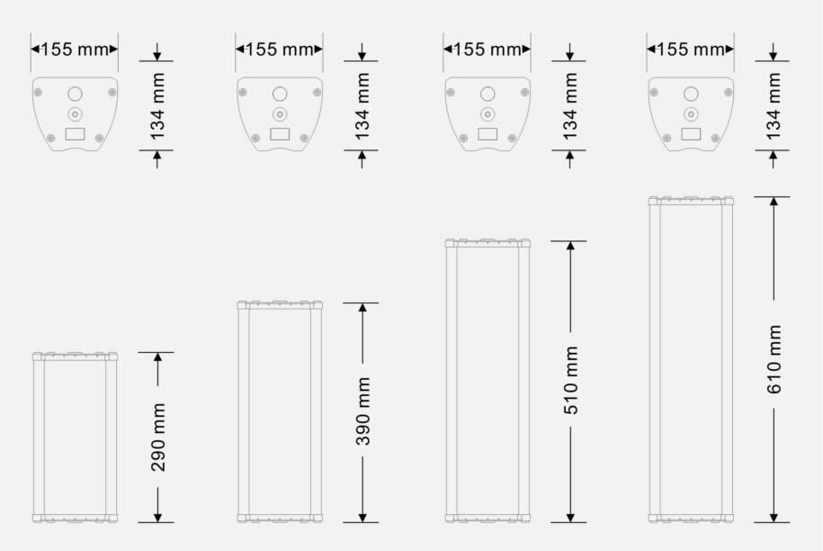 Ane P-601 PA Outdoor Waterproof Passive Column Speaker